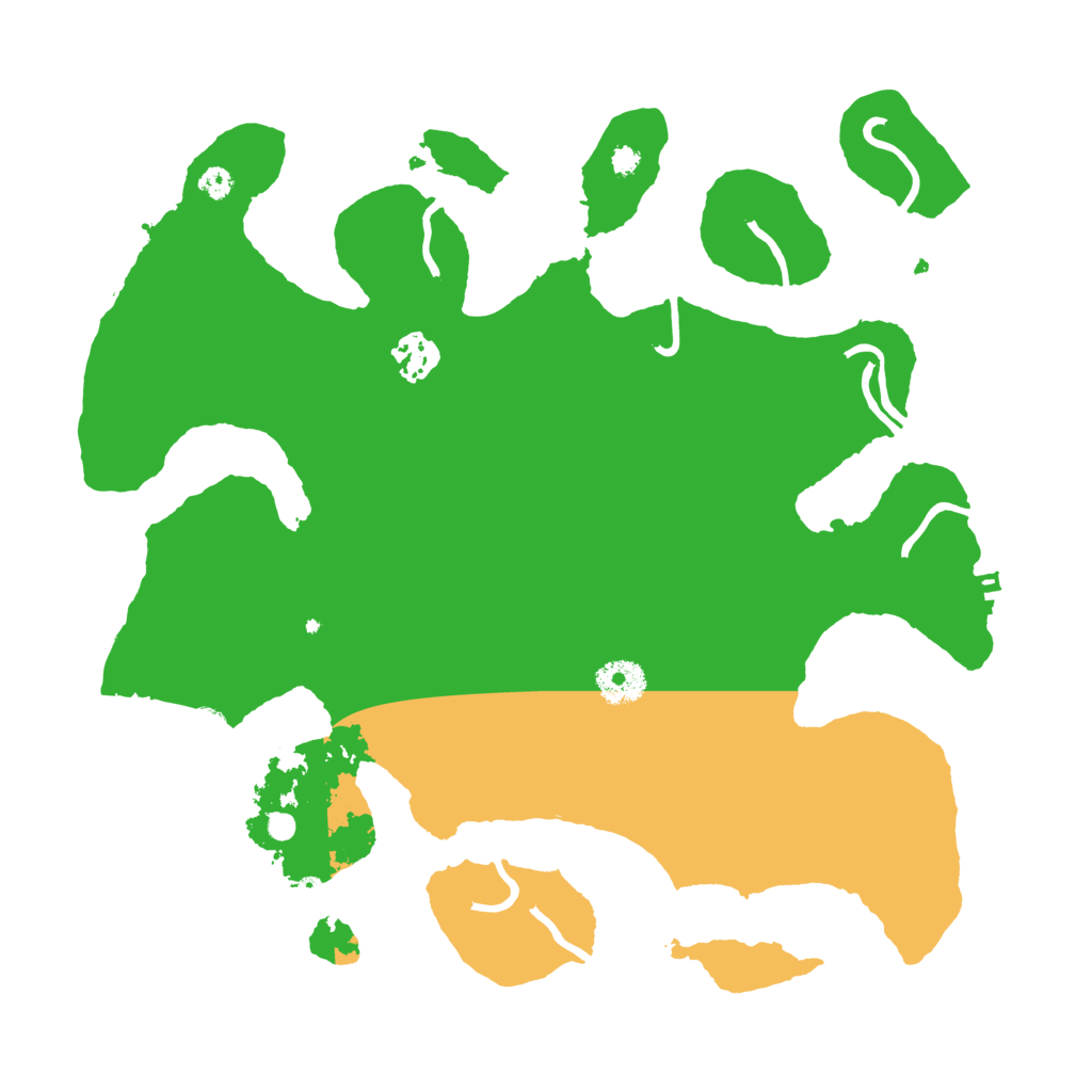 Biome Rust Map: Procedural Map, Size: 3500, Seed: 58656596