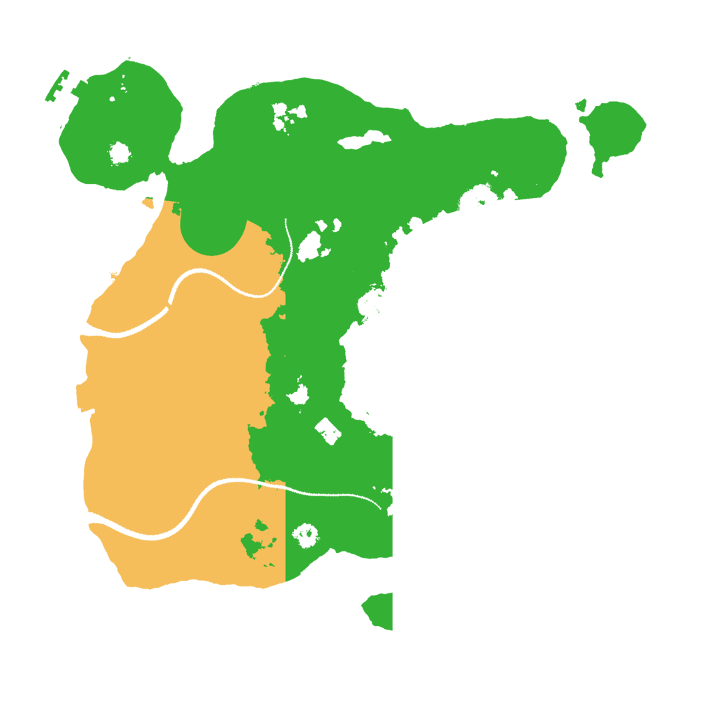 Biome Rust Map: Procedural Map, Size: 3000, Seed: 75634142