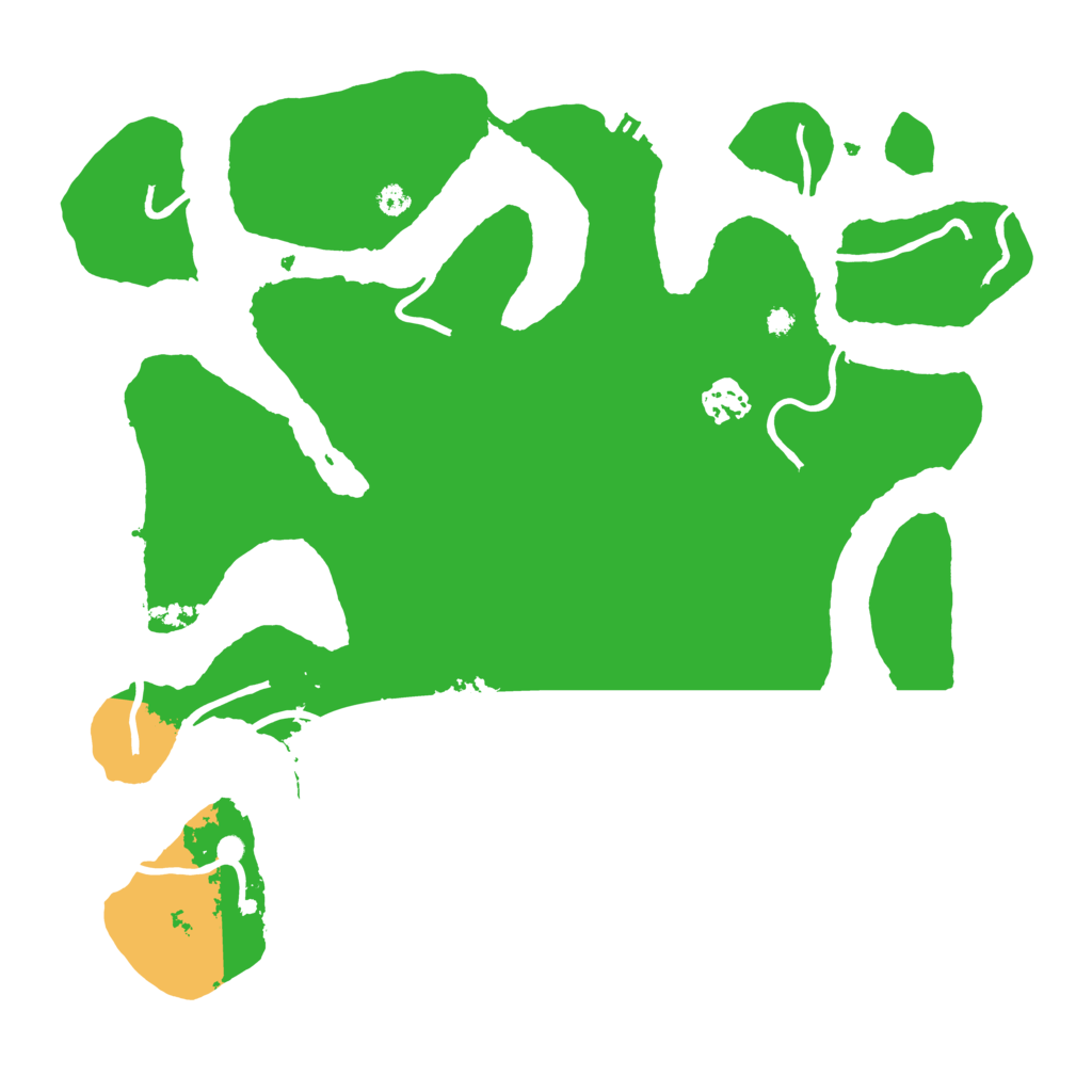 Biome Rust Map: Procedural Map, Size: 3600, Seed: 395173145