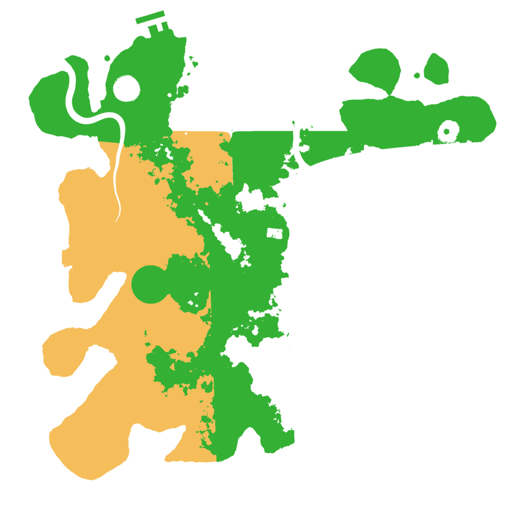 Biome Rust Map: Procedural Map, Size: 3600, Seed: 395173145
