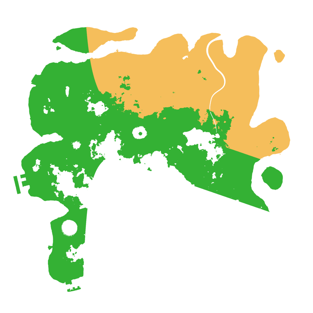 Biome Rust Map: Procedural Map, Size: 3500, Seed: 26757