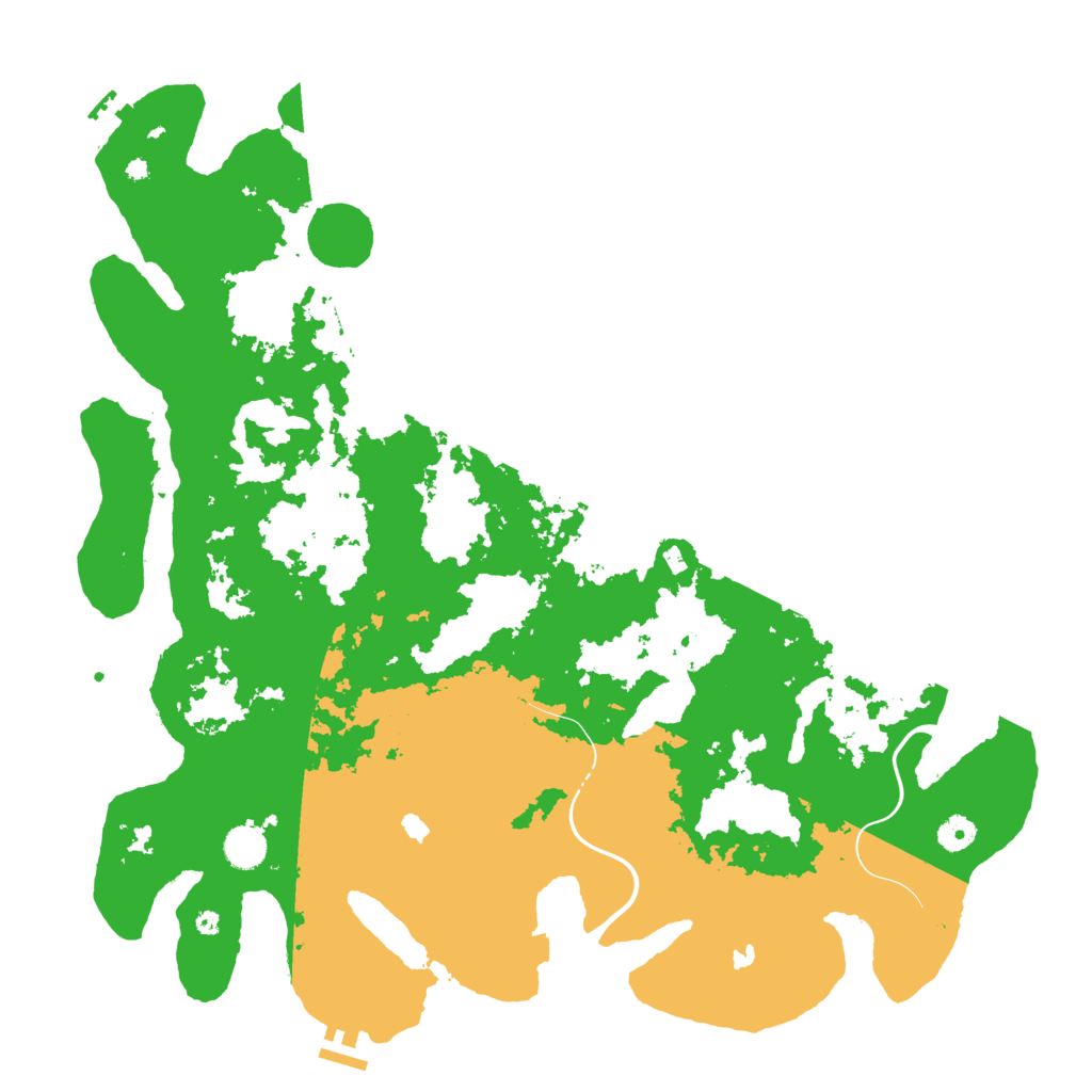 Biome Rust Map: Procedural Map, Size: 4500, Seed: 42942