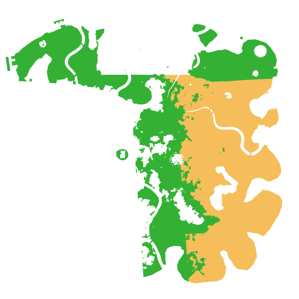 Biome Rust Map: Procedural Map, Size: 4300, Seed: 100