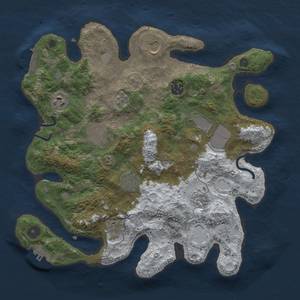 Thumbnail Rust Map: Procedural Map, Size: 3500, Seed: 937464585, 18 Monuments