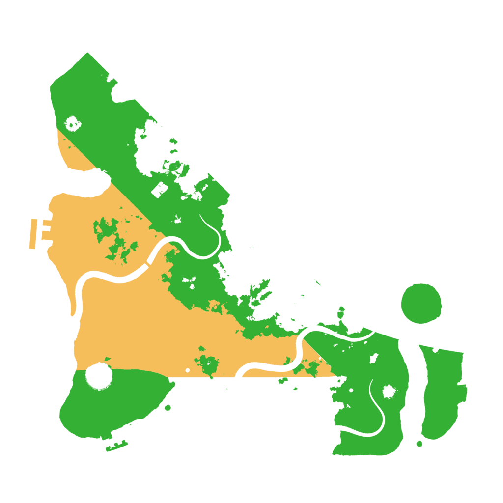 Biome Rust Map: Procedural Map, Size: 3400, Seed: 31611