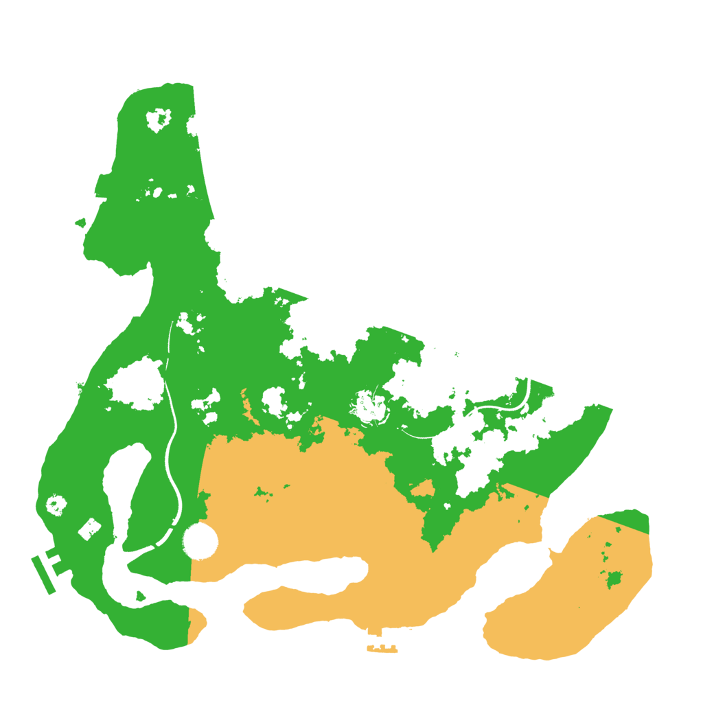 Biome Rust Map: Procedural Map, Size: 3500, Seed: 691060956