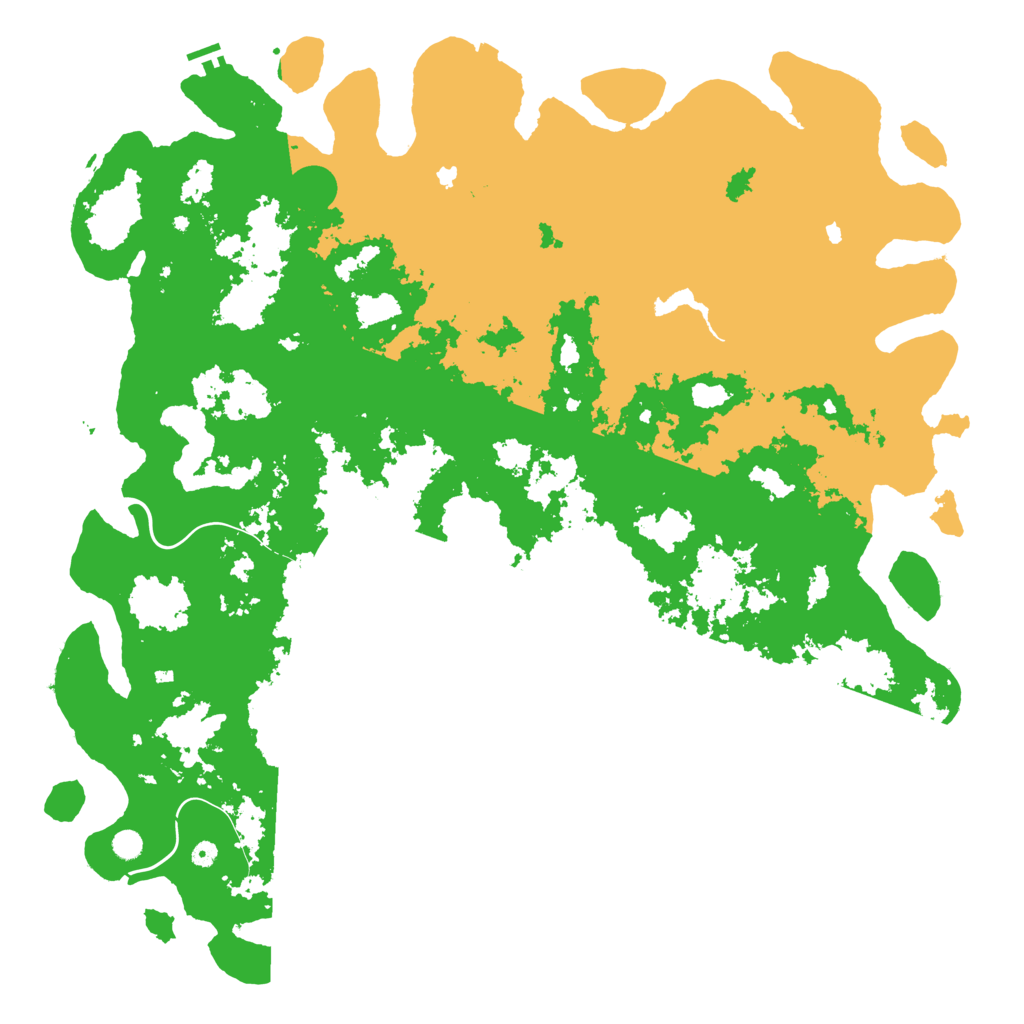 Biome Rust Map: Procedural Map, Size: 6000, Seed: 15218