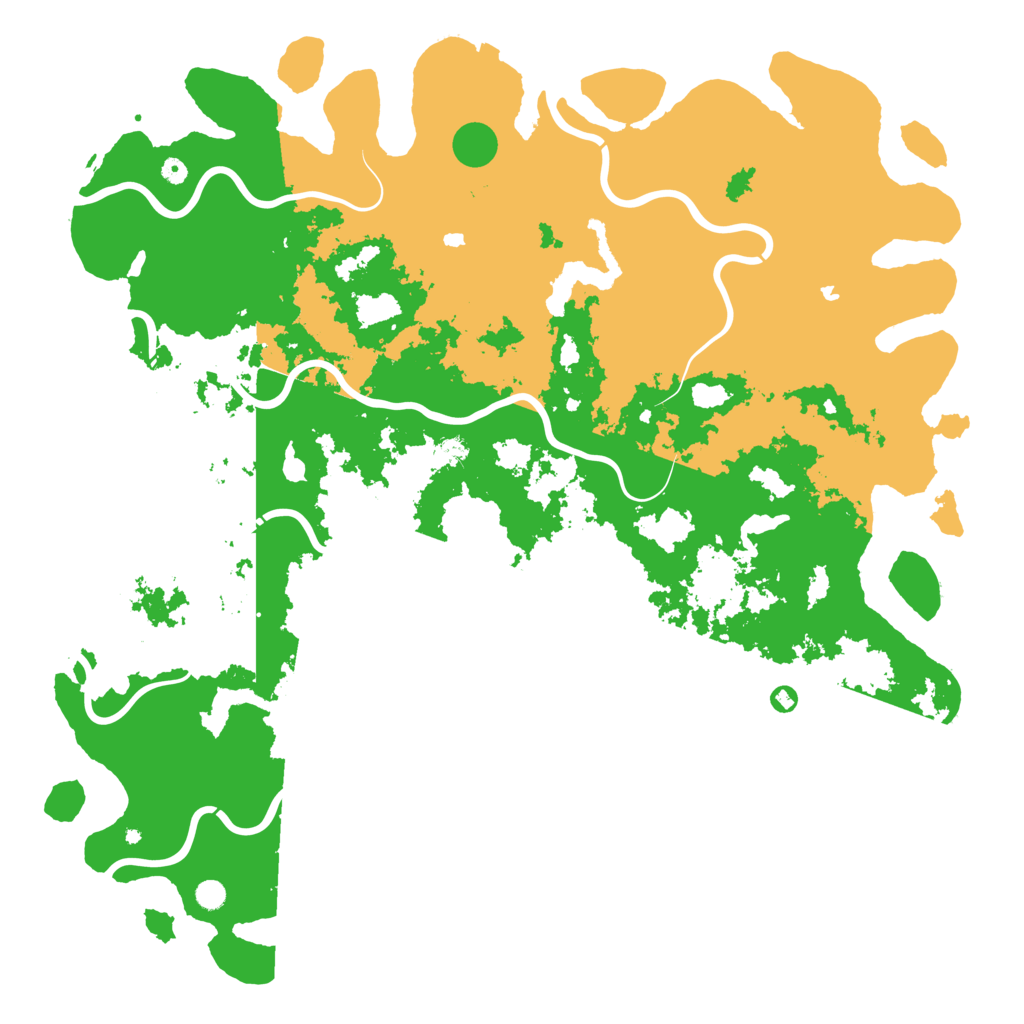Biome Rust Map: Procedural Map, Size: 6000, Seed: 15218