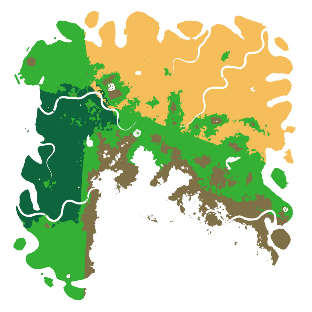 Biome Rust Map: Procedural Map, Size: 6000, Seed: 15218