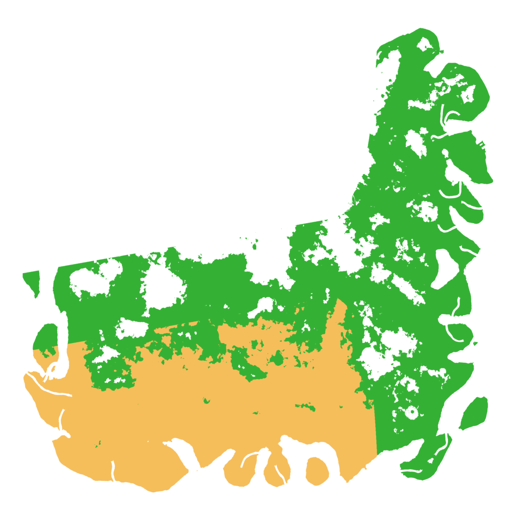 Biome Rust Map: Procedural Map, Size: 6000, Seed: 43342251