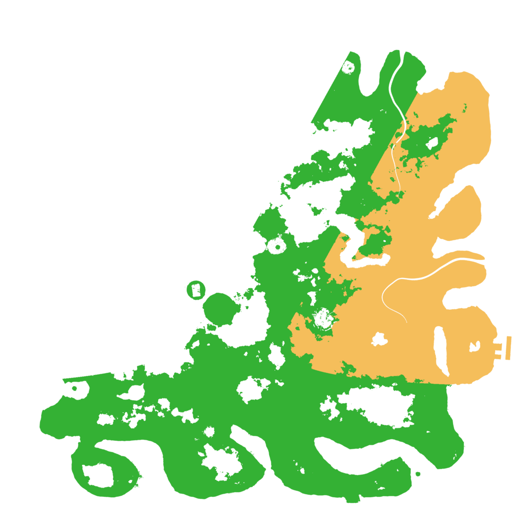 Biome Rust Map: Procedural Map, Size: 4500, Seed: 1768439394