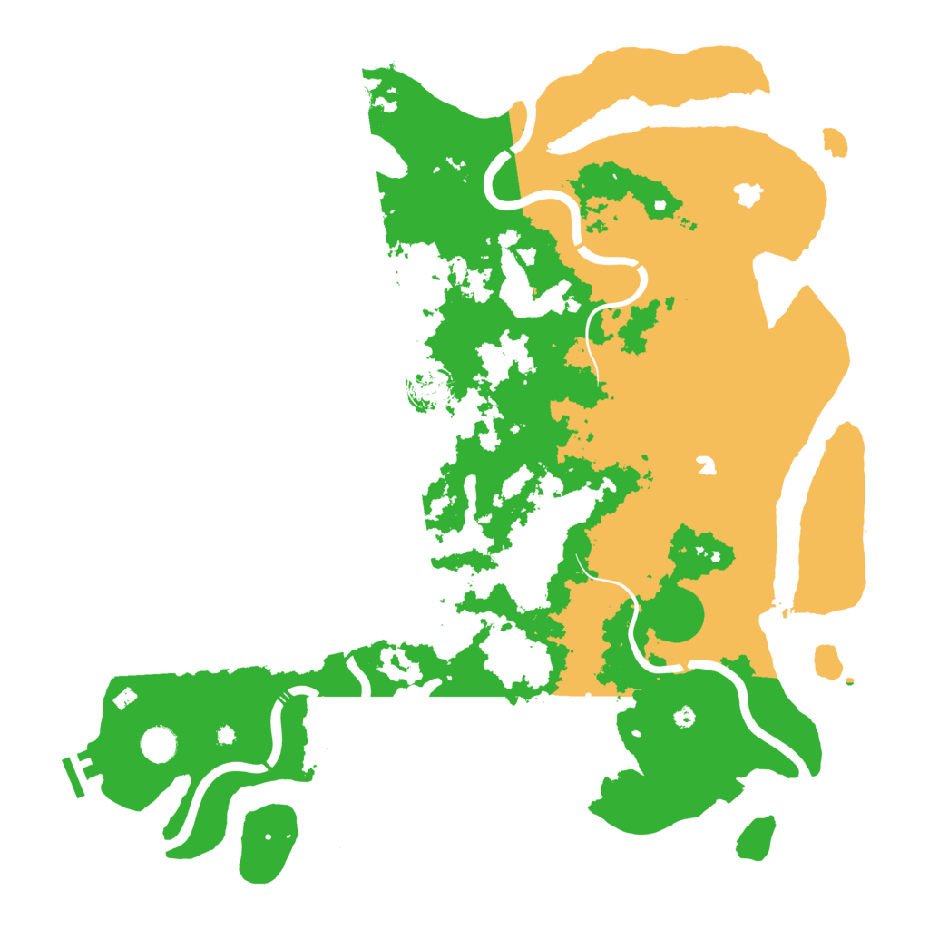 Biome Rust Map: Procedural Map, Size: 4500, Seed: 49587