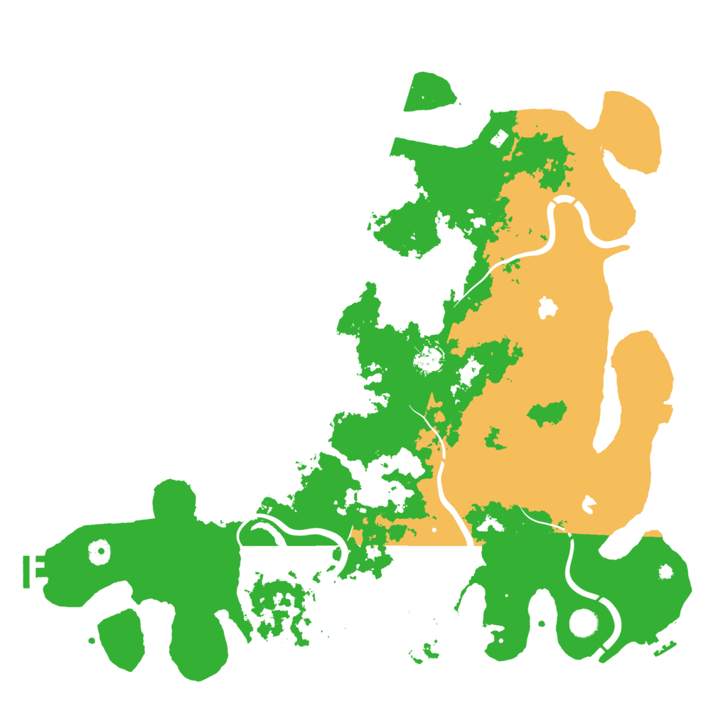 Biome Rust Map: Procedural Map, Size: 4500, Seed: 151666