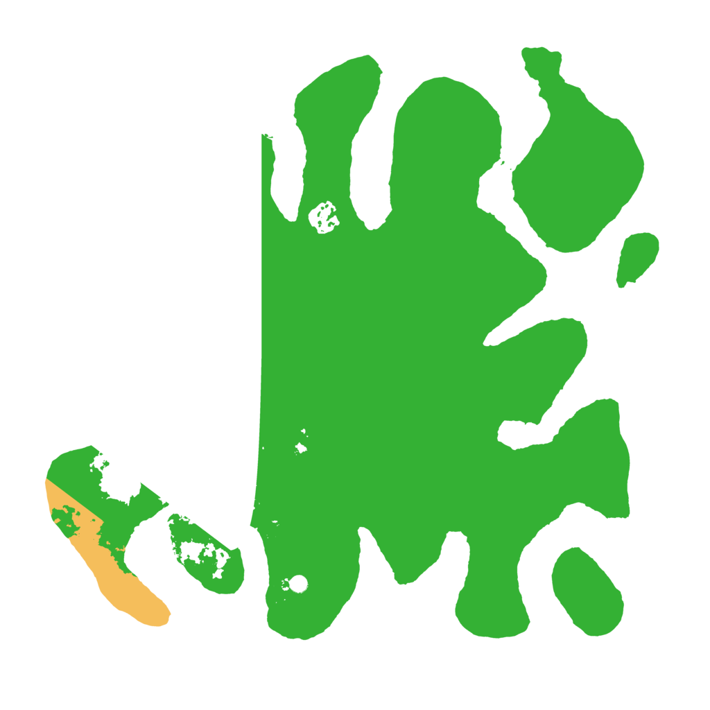 Biome Rust Map: Barren, Size: 3500, Seed: 1238453481