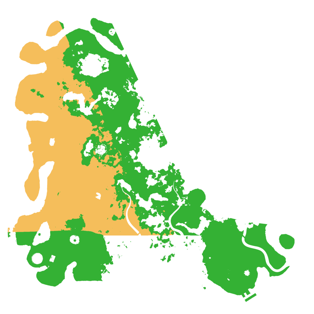Biome Rust Map: Procedural Map, Size: 5000, Seed: 2024216357