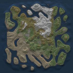 Thumbnail Rust Map: Procedural Map, Size: 4500, Seed: 1876294055, 17 Monuments