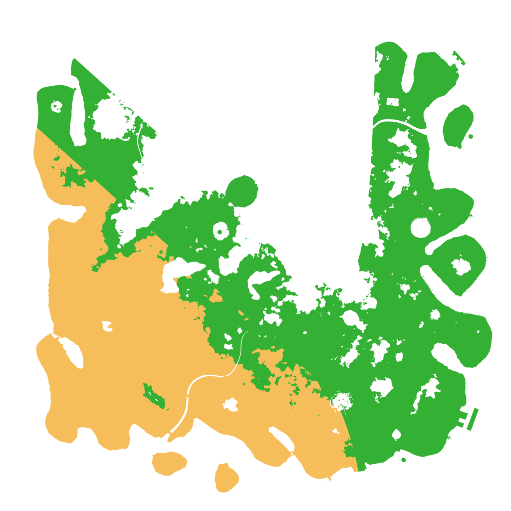 Biome Rust Map: Procedural Map, Size: 4500, Seed: 1876294055