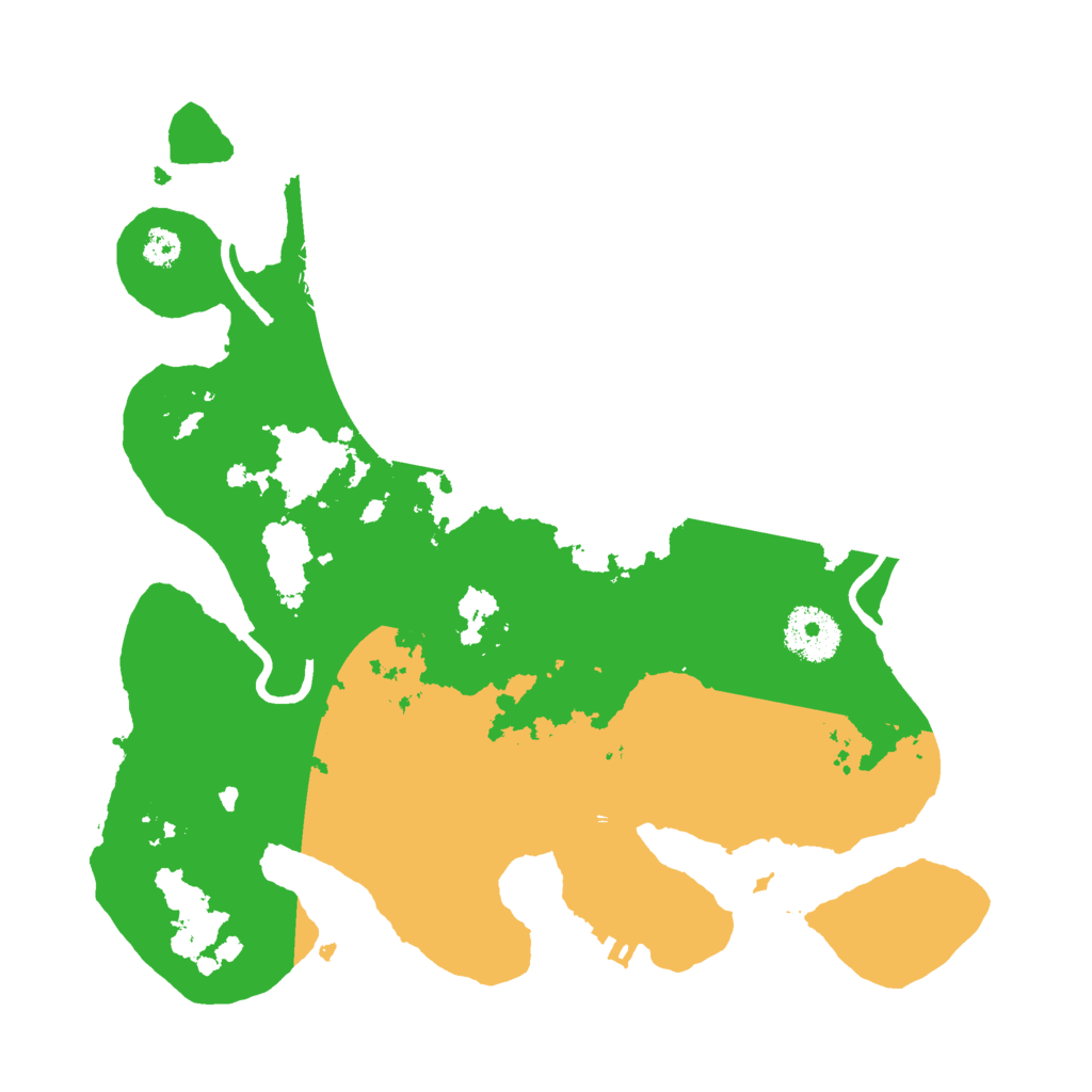 Biome Rust Map: Procedural Map, Size: 3000, Seed: 452640