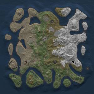 Thumbnail Rust Map: Procedural Map, Size: 4000, Seed: 1702, 15 Monuments