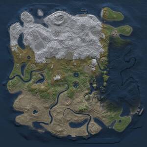 Thumbnail Rust Map: Procedural Map, Size: 4250, Seed: 488231164, 17 Monuments