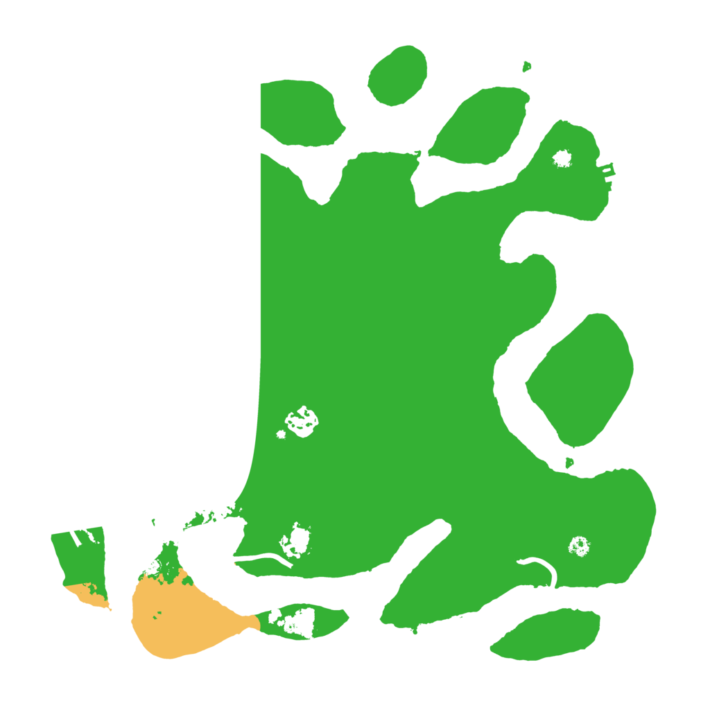 Biome Rust Map: Procedural Map, Size: 3500, Seed: 205901517