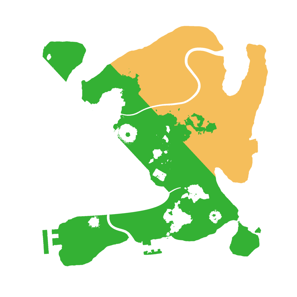 Biome Rust Map: Procedural Map, Size: 2500, Seed: 862193503