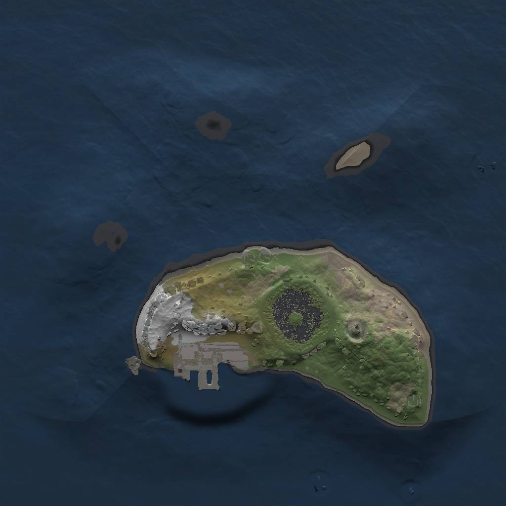 Rust Map: Procedural Map, Size: 1500, Seed: 2376, 5 Monuments