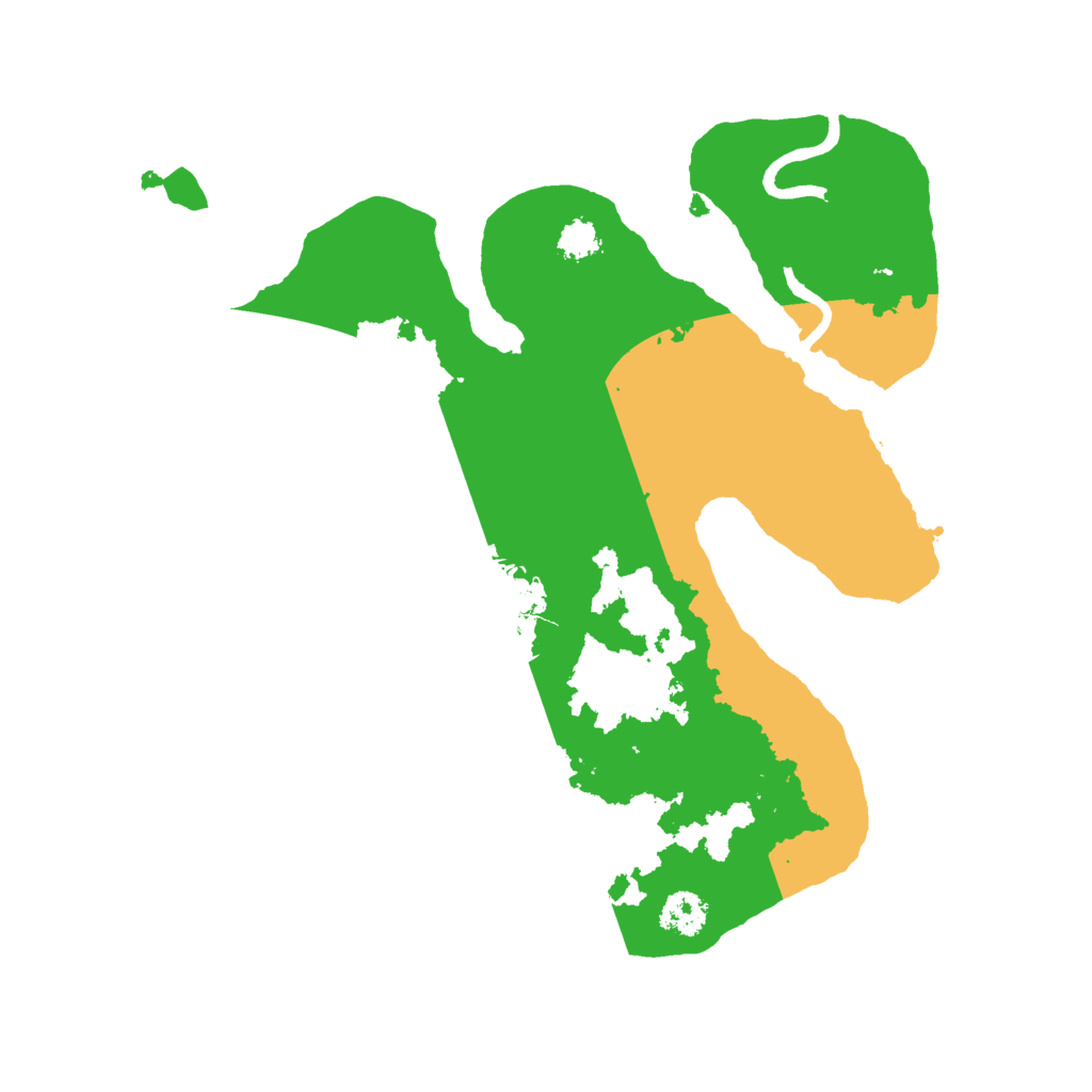 Biome Rust Map: Procedural Map, Size: 2500, Seed: 560969451