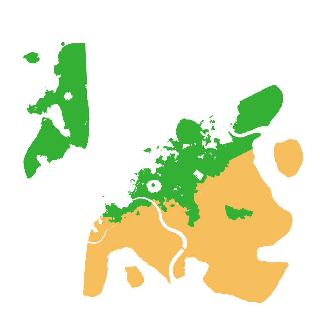 Biome Rust Map: Procedural Map, Size: 3500, Seed: 1624995