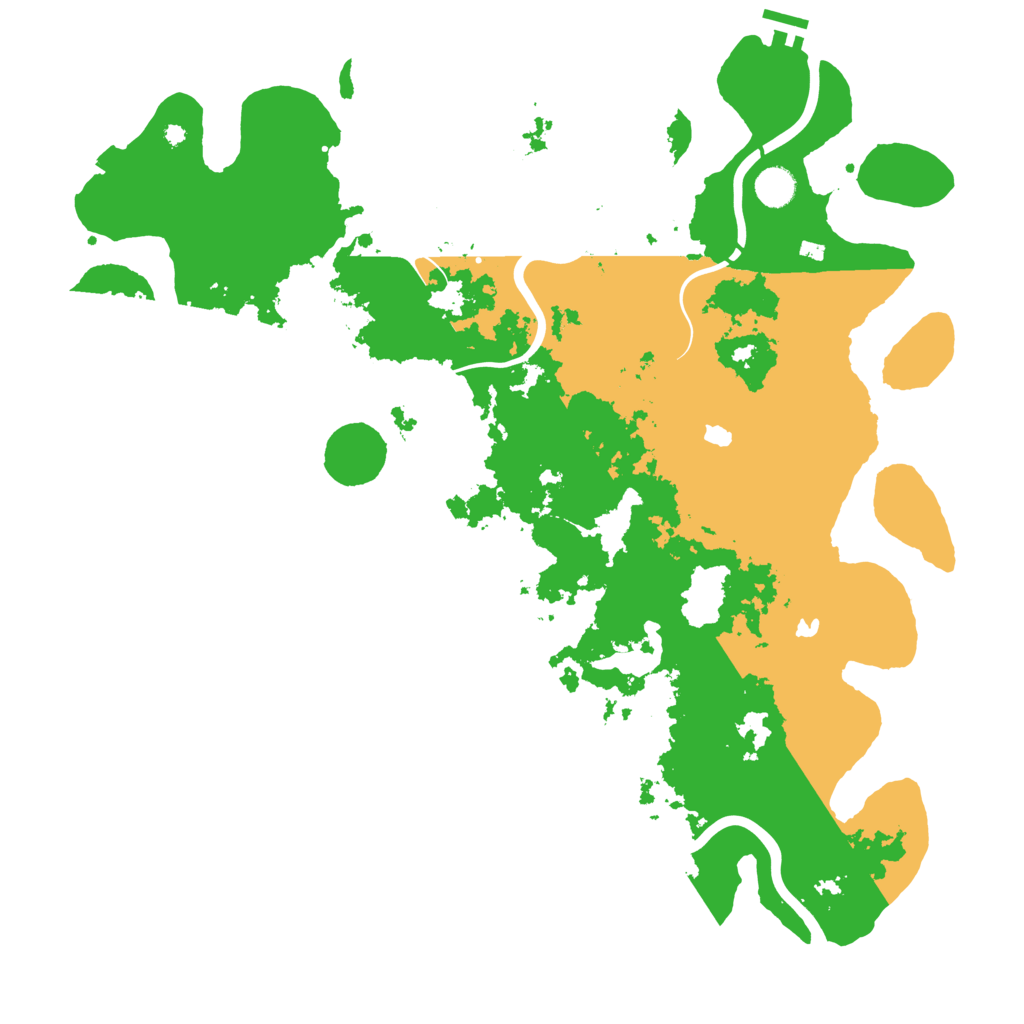 Biome Rust Map: Procedural Map, Size: 4500, Seed: 510421990