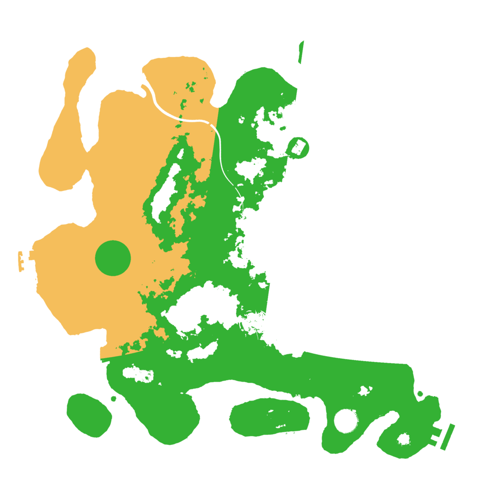 Biome Rust Map: Procedural Map, Size: 3700, Seed: 442098905
