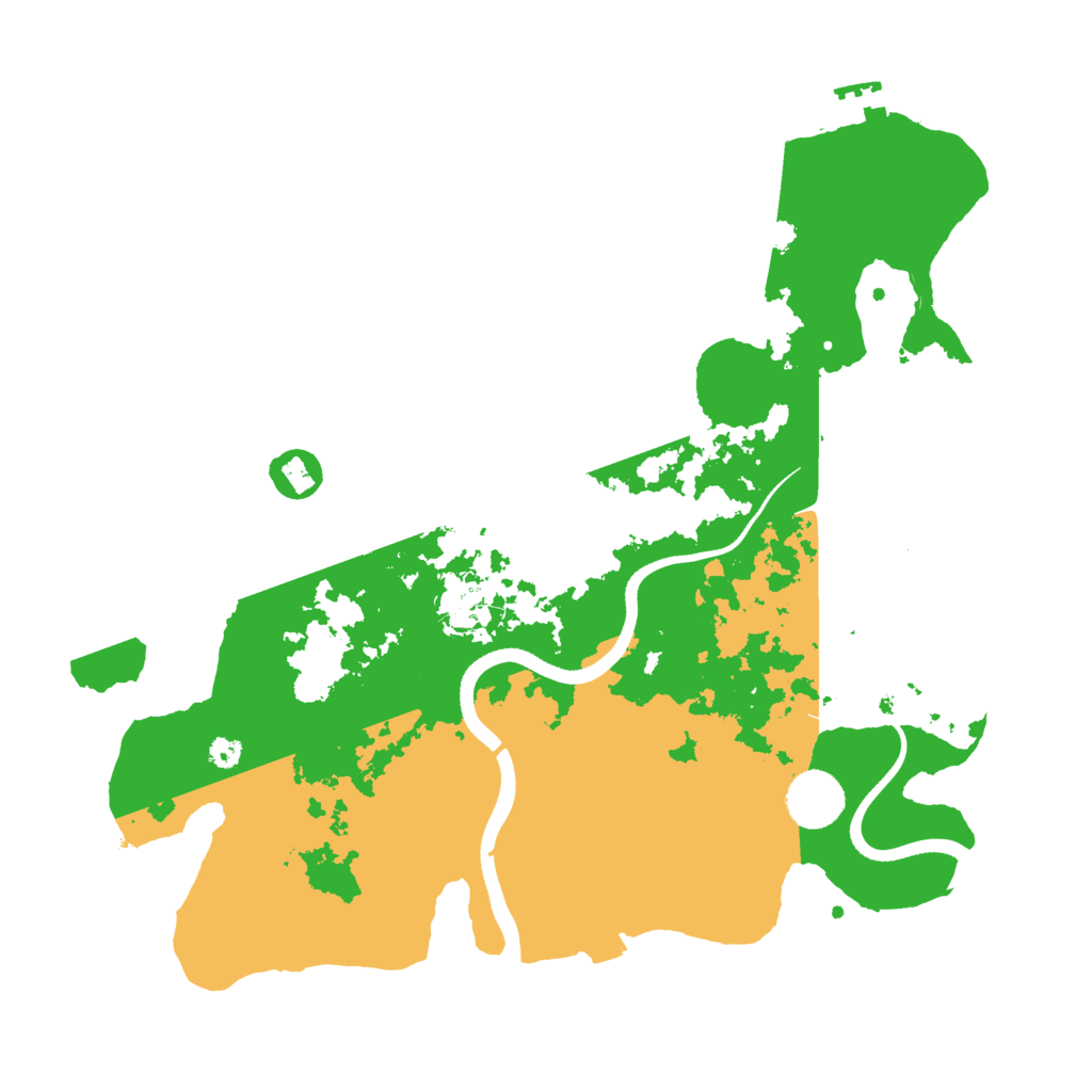 Biome Rust Map: Procedural Map, Size: 3500, Seed: 26785