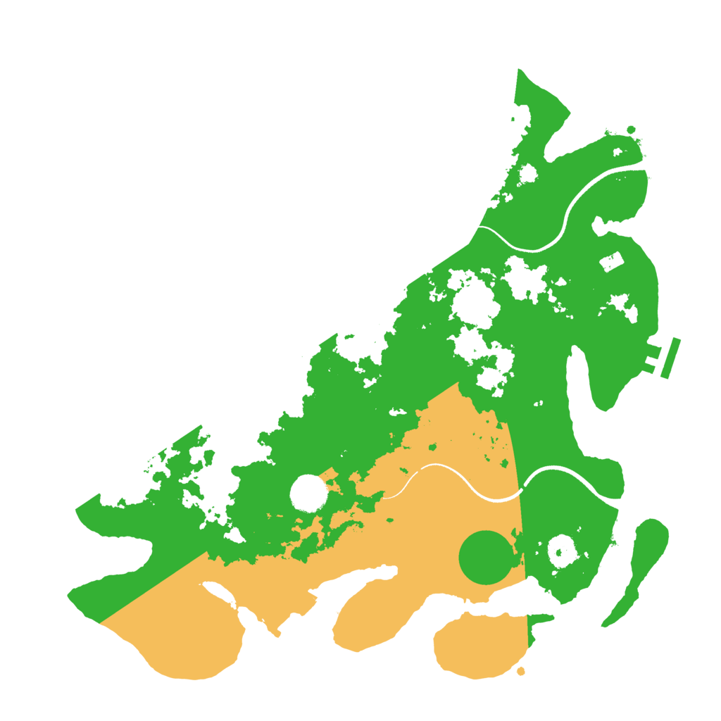Biome Rust Map: Procedural Map, Size: 3500, Seed: 3566732