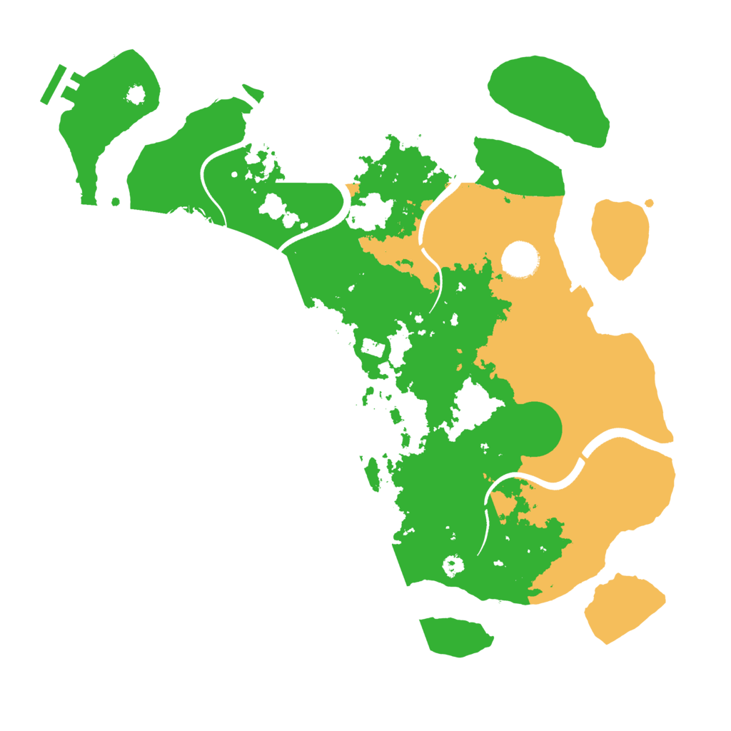 Biome Rust Map: Procedural Map, Size: 3500, Seed: 3931