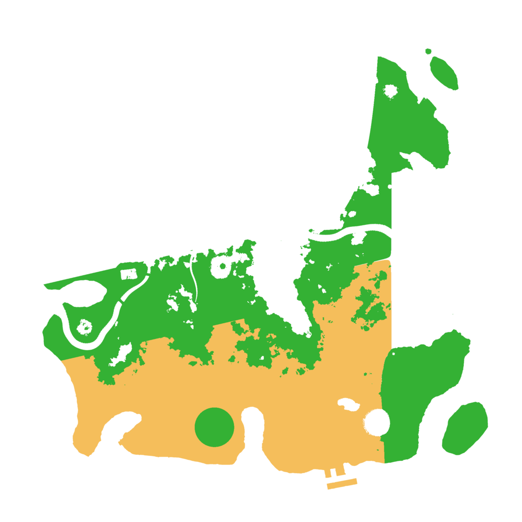 Biome Rust Map: Procedural Map, Size: 3500, Seed: 790250165