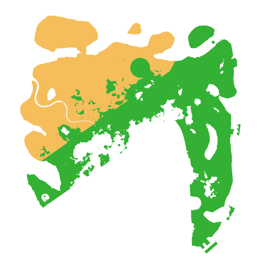 Biome Rust Map: Procedural Map, Size: 3500, Seed: 666494704
