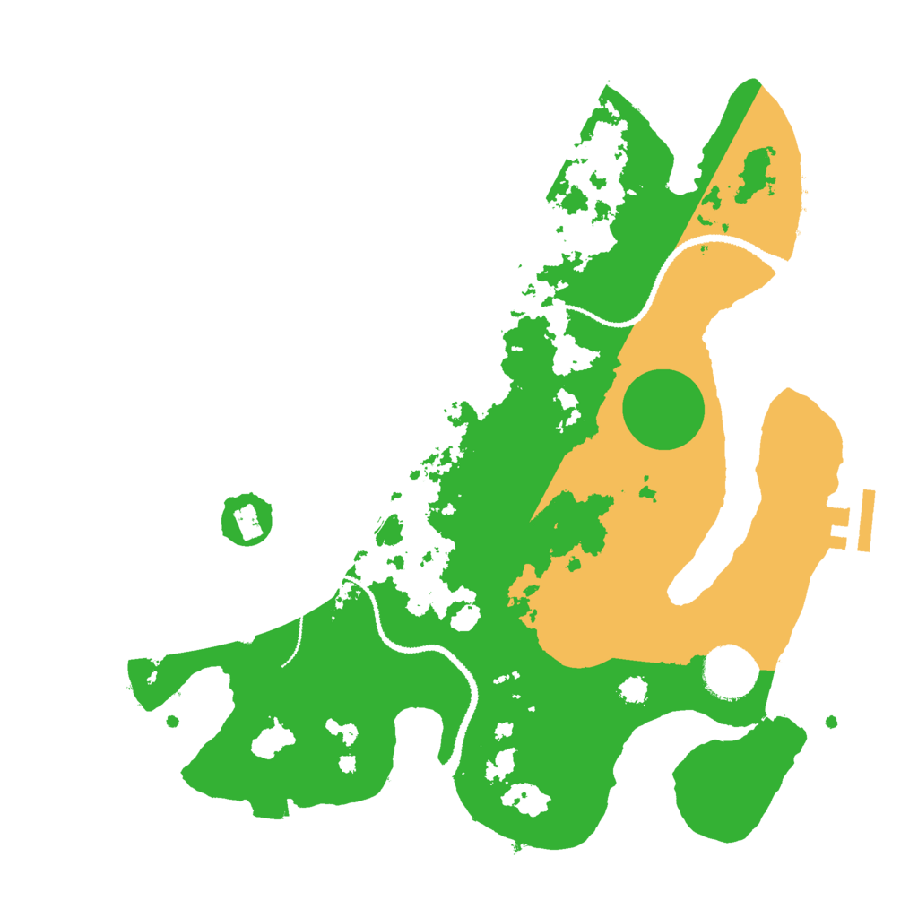 Biome Rust Map: Procedural Map, Size: 3000, Seed: 1053980500