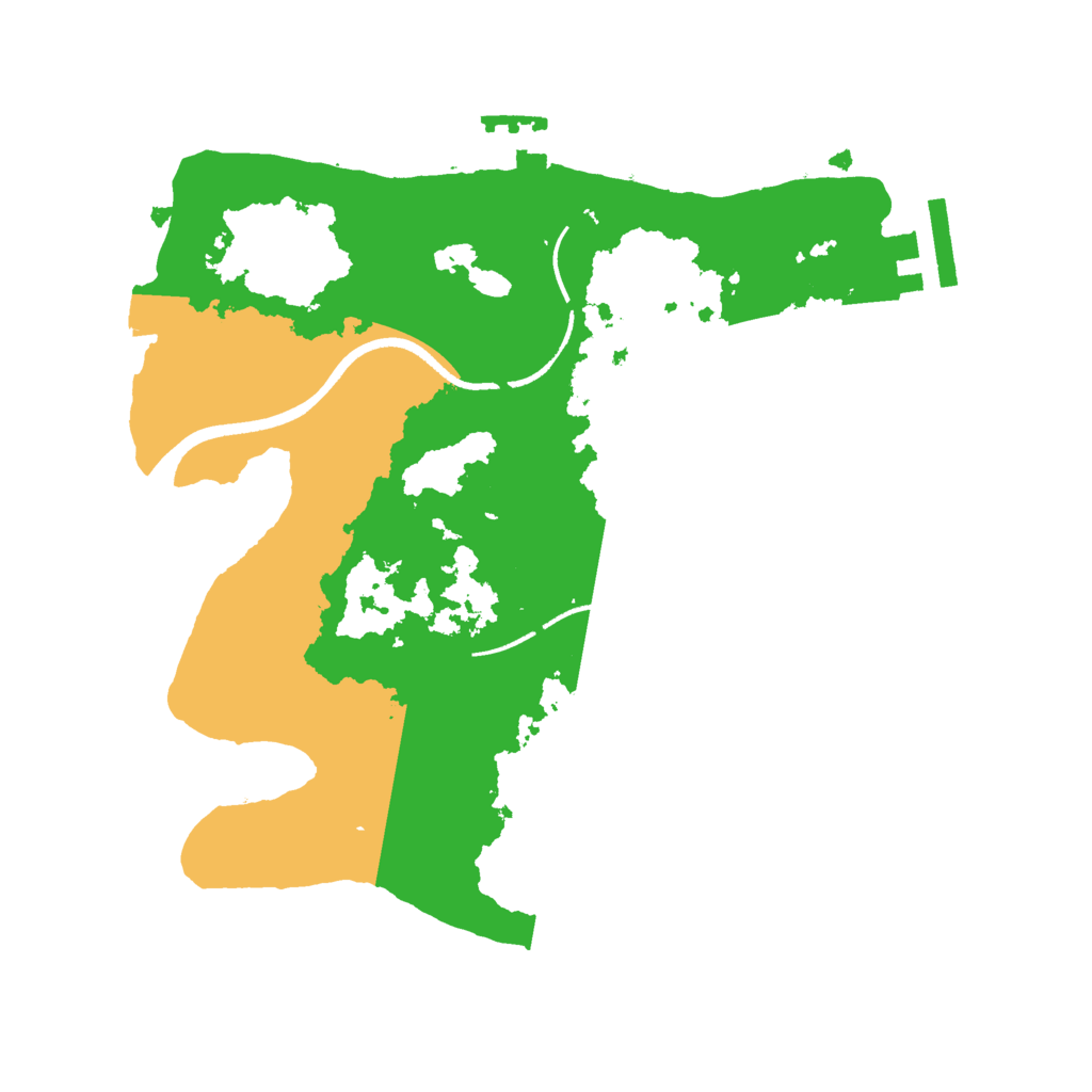 Biome Rust Map: Procedural Map, Size: 2500, Seed: 1748878997