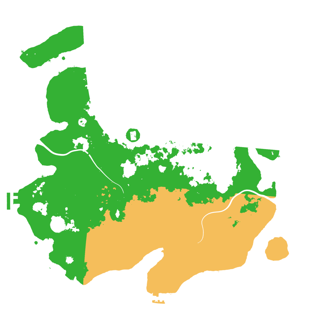 Biome Rust Map: Procedural Map, Size: 3700, Seed: 41792587