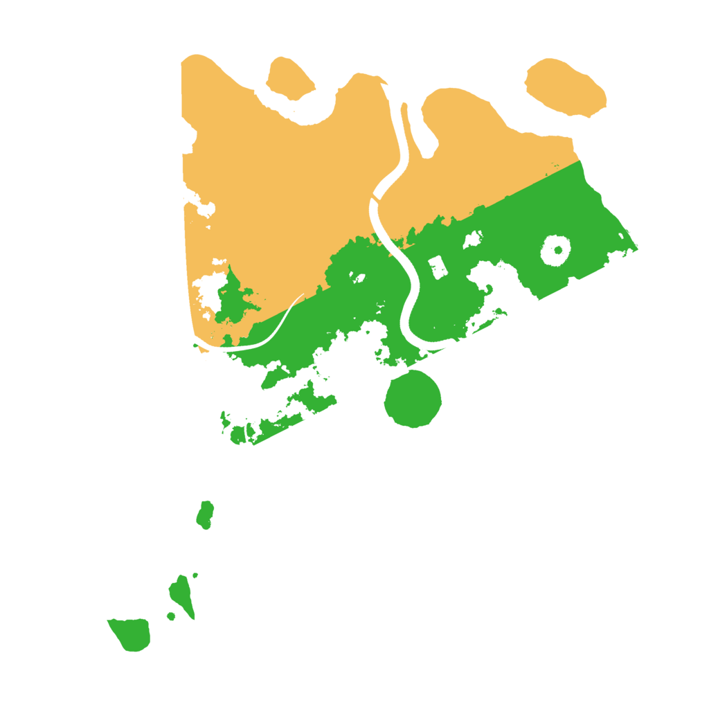 Biome Rust Map: Procedural Map, Size: 3500, Seed: 6525235