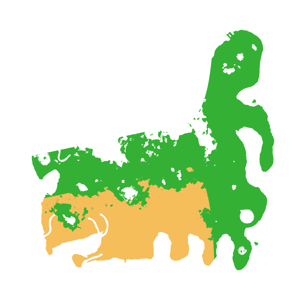 Biome Rust Map: Procedural Map, Size: 3700, Seed: 505412