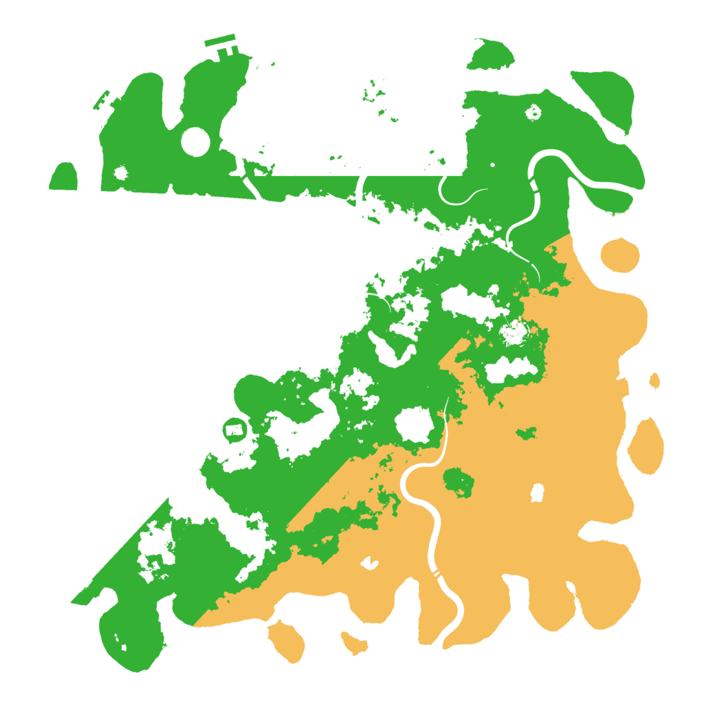 Biome Rust Map: Procedural Map, Size: 4600, Seed: 154556
