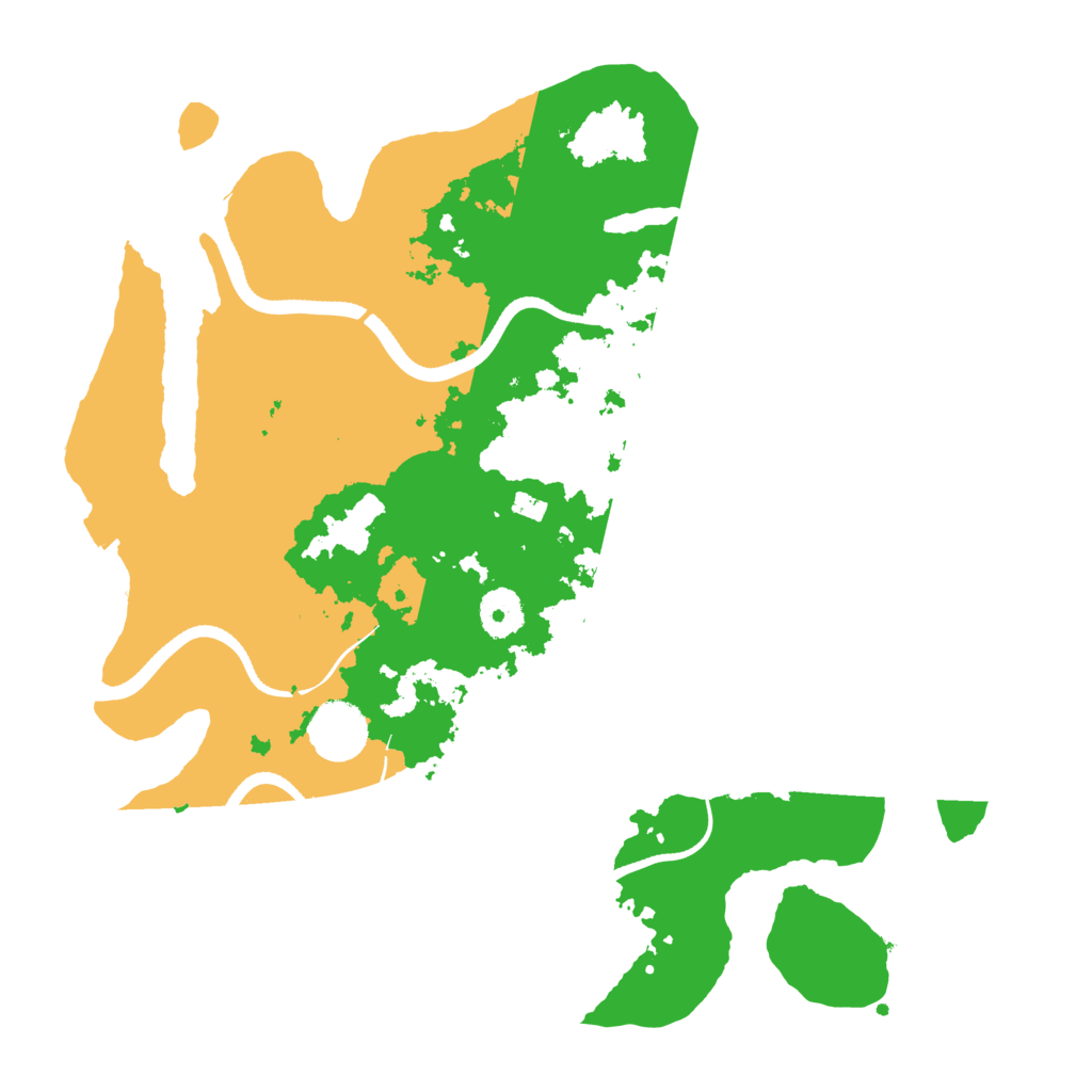Biome Rust Map: Procedural Map, Size: 3500, Seed: 71121