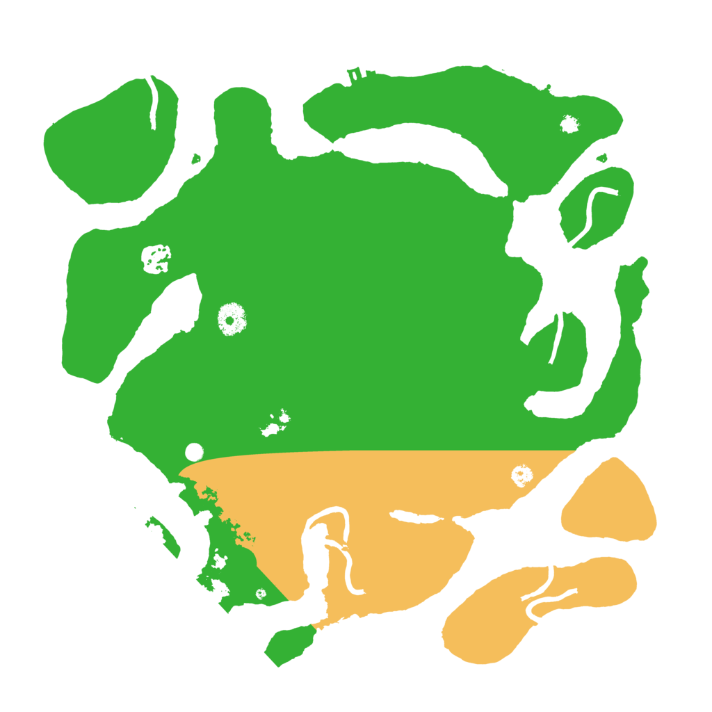 Biome Rust Map: Procedural Map, Size: 3500, Seed: 7485