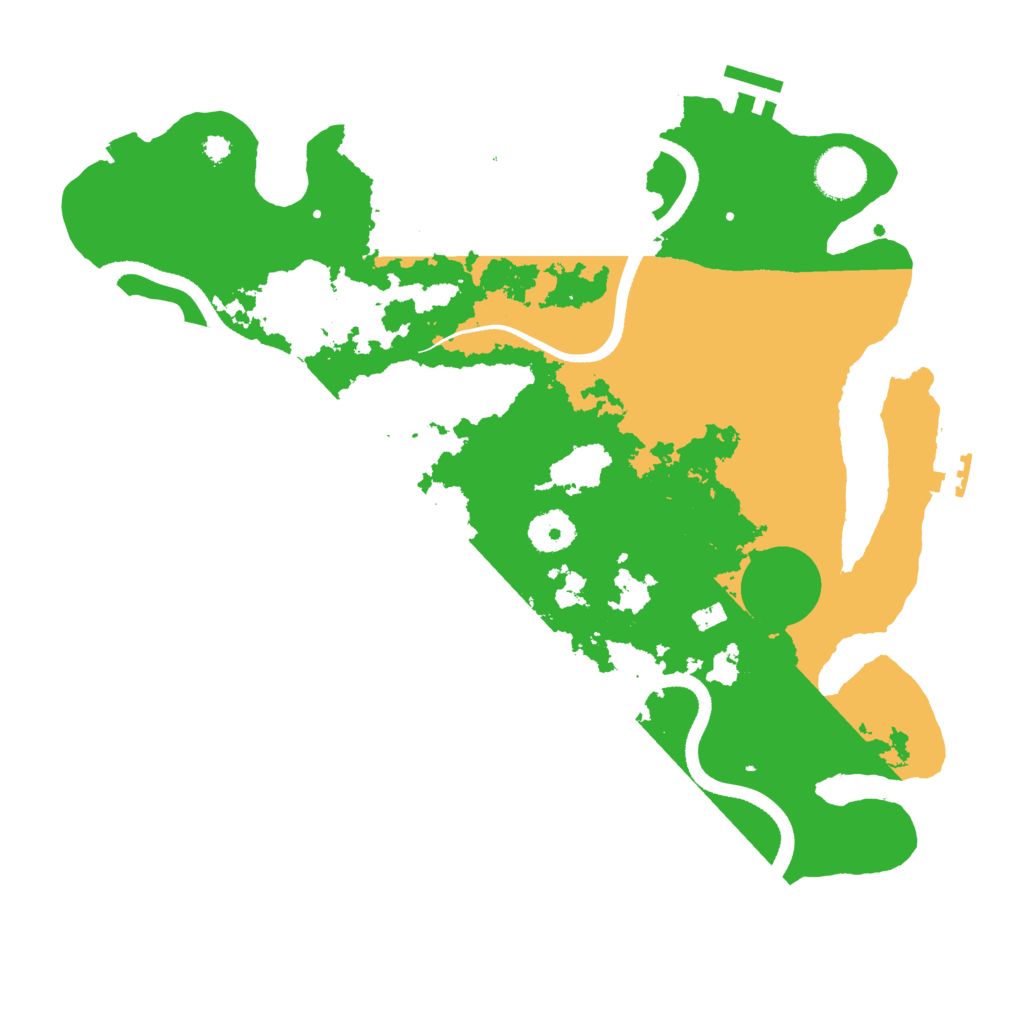 Biome Rust Map: Procedural Map, Size: 3500, Seed: 7485