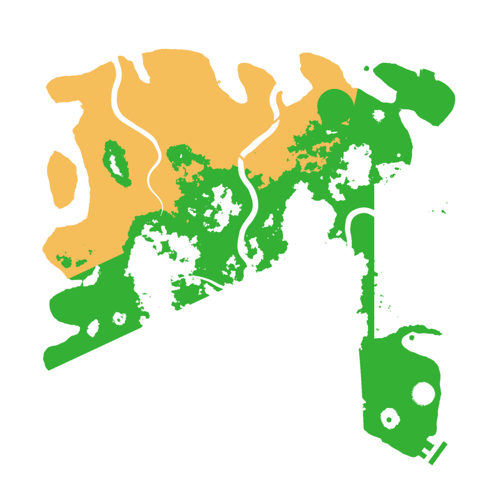 Biome Rust Map: Procedural Map, Size: 3850, Seed: 581399253