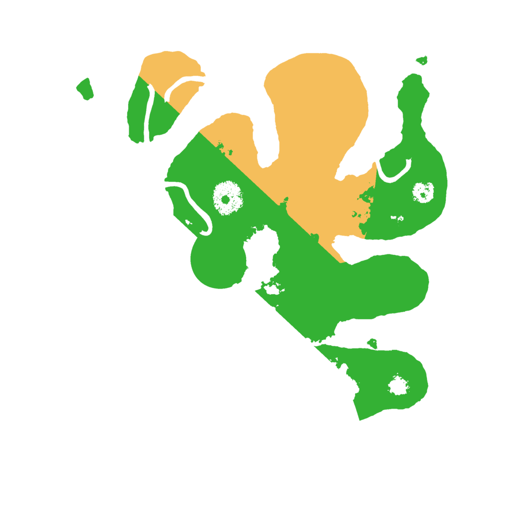 Biome Rust Map: Procedural Map, Size: 2500, Seed: 12348