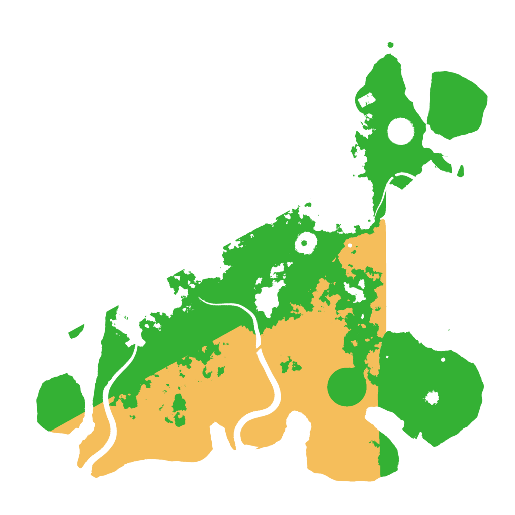 Biome Rust Map: Procedural Map, Size: 3500, Seed: 2070623336