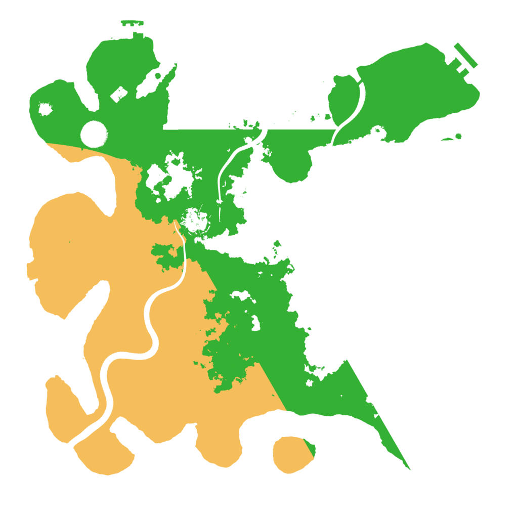 Biome Rust Map: Procedural Map, Size: 3500, Seed: 453268
