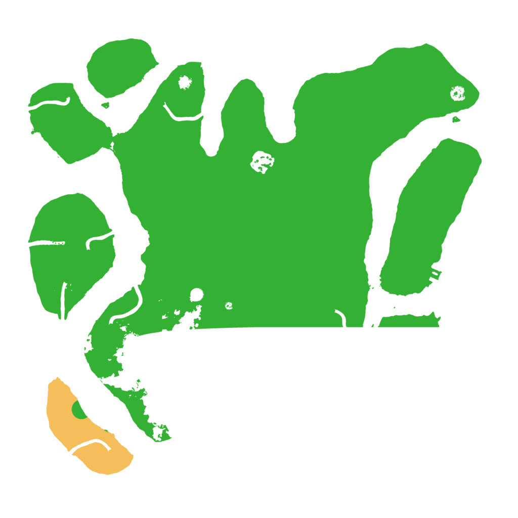 Biome Rust Map: Procedural Map, Size: 3500, Seed: 453268